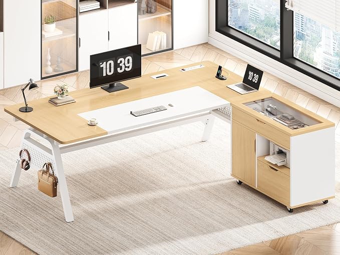 SEDETA L Shaped Computer Desk by SEDETA
