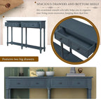 Merax Retro Console Table Sofa Table - Image 6