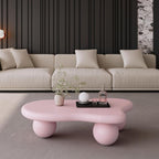 40” Cloud Coffee Table with 3 Ball Legs, Modern Irregular Center Table - Image 4