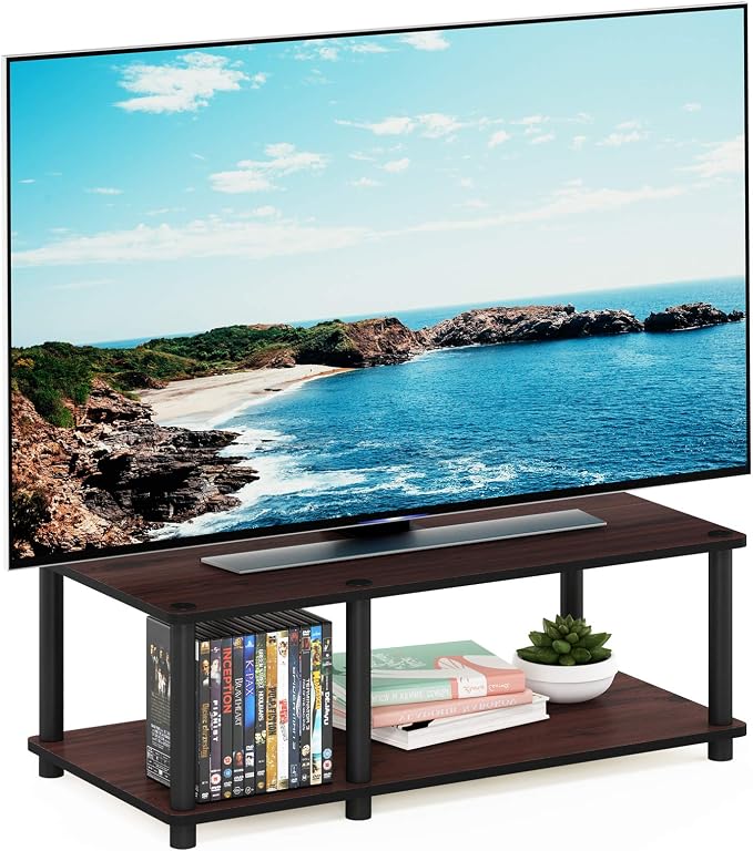 Furinno JUST TV Stand, 2-Tier No Tools Mid Entertainment Center - Image 5