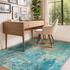 RELEANY Washable 4'x6' Abstract Area Rug - Image 7