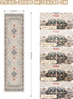 Kitchen Runner Rug Non Slip Washable Rugs 2.5x8, Carpet Runner - Image 2