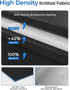 Blackout Curtains 60"x36" Portable No Drill Black Out Window Cover | 100% - Image 7
