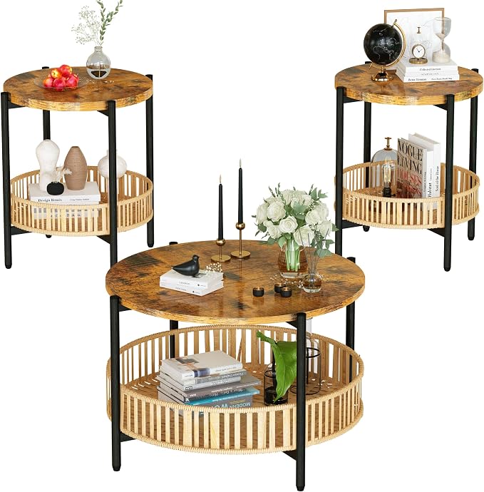 Lamerge 3 Pieces Coffee Table Set - Image 9