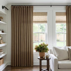 Extra Wide 84 Inch Long Pleated Curtains 70 Inch Wide Dutch Cocoa | Pinch Pleat - Image 8