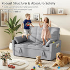 54'' Sleeper Sofa Bed, Convertible Pull Out Couch Futon - Image 10