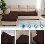 Water Repellent Couch Cushion Cover Loveseat Cover, Stretch Sectional Sofa Seat - Image 5