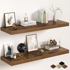 Floating Shelves 48Inch Long, 12 Inch Deep Floating Shelves by FunMemories