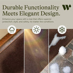 WaterHog Squares Front Door Mat Indoor Outdoor Entrance, All-Weather Mats | - Image 6