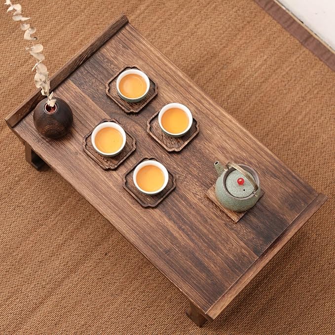 Japanese Solid Wood Tatami Tea Table, Low Coffee Table - Image 2