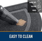 OLANLY Half Circle Front Door Mat Outside 59x23 All-Season Rubber Doormat | Grey - Image 6