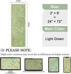 DUKINO 2x6 Runner Rug, Washable Animal Kitchen Rugs Non Slip, Light Green | Soft - Image 2