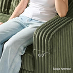 Belffin Sectional Couch with L-Shape Chaise L Shaped Couch with Ottoman - Image 5