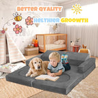 10 Pcs Modular Kids Play Sofa – Versatile Convertible Foam Cushion That Doubles - Image 4