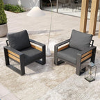Aoxun Aluminum Patio Furniture Set, 2 Piece Luxury Outdoor Sectional - Image 7