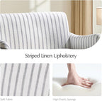 EcoHarbor Living 50.5" Mid-Century Modern Couch, Upholstered Sofa - Image 5