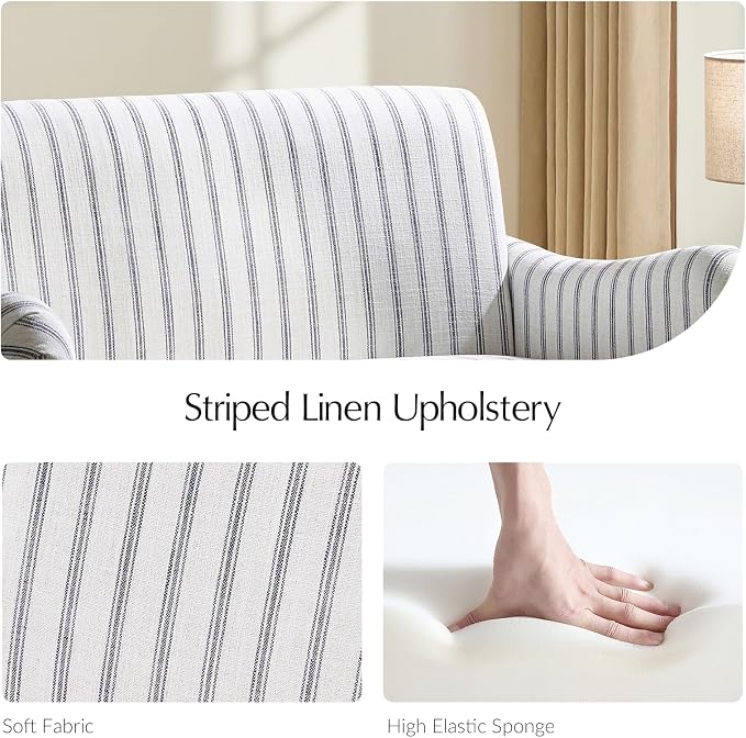 EcoHarbor Living 50.5" Mid-Century Modern Couch, Upholstered Sofa - Image 5