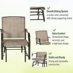 Outsunny 3 Piece Outdoor Glider Chair - Image 4