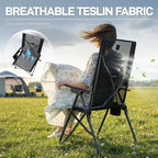 EVER ADVANCED Teslin Reclining Camping Chairs - Image 8