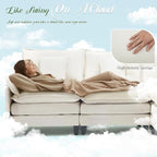 140" Cloud Couch, Modular Sectional Sofa - Image 4
