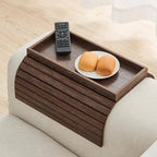GEHE Bamboo Sofa Arm Tray, Foldable Couch Arm Tray Side Table, Anti-Falling by GEHE