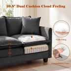 Loveseat Sofa Cloud Sofa Couch 50'', Modern Loveseats 2 Seat Couch 27" Deep Seat - Image 4