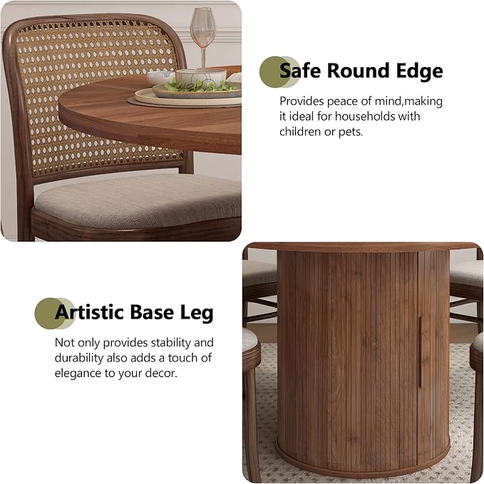 weselon 47 inch Round Dining Table - Image 6