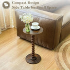 Fultyle Round Side Table, Small Drink Table - Image 5