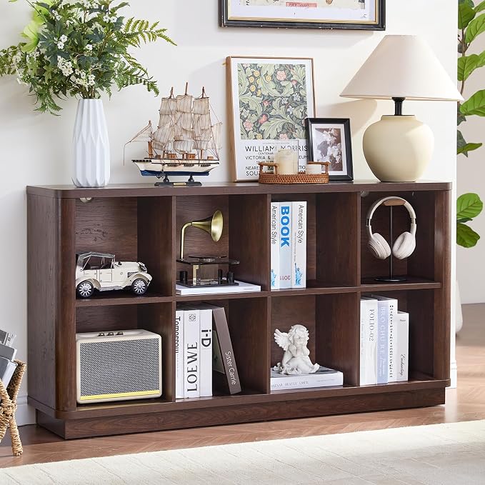 Joaxswe 8 Cube Bookcase, Floor Standing 2-Tier Cubby TV Stand Bookshelf by Joaxswe