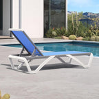 PURPLE LEAF Patio Chaise Lounge Chair Outside Aluminum Plastic Stackable - Image 3