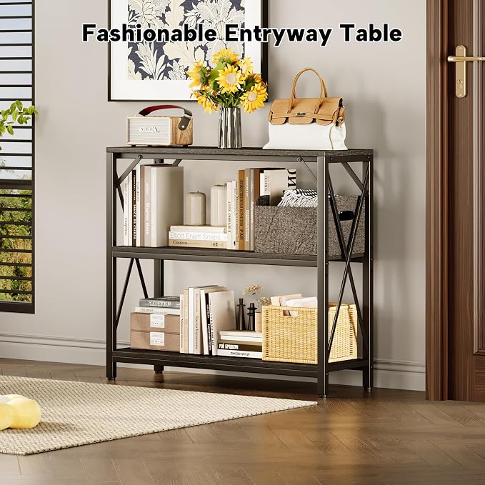 Homeiju Console Table 31.5" Width, 3-Tier Entryway Table - Image 2