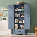 JXQTLINGMU Farmhouse Kitchen Pantry Cabinet - Image 3