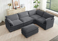 ROWHY 113'' Modular Sectional Cloud Corner Couch, 5 Seater L Shape Sofa Big by ROWHY
