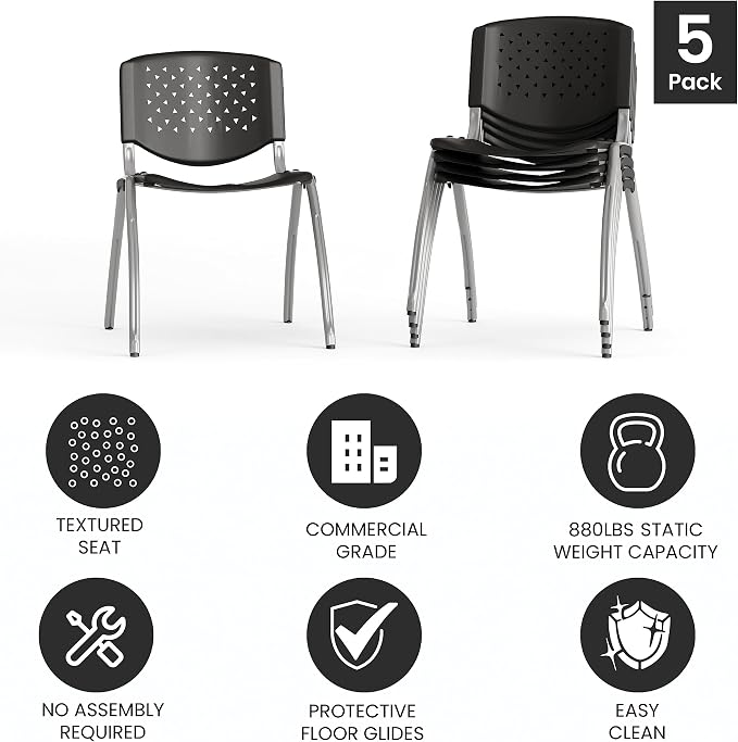 Flash Furniture Hercules Series Plastic Contoured Lobby Chairs - Image 5
