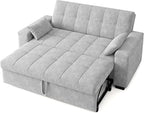 Gizoon Convertible Sofa Bed Futon, 70.9'' Sleeper Loveseat - Image 8