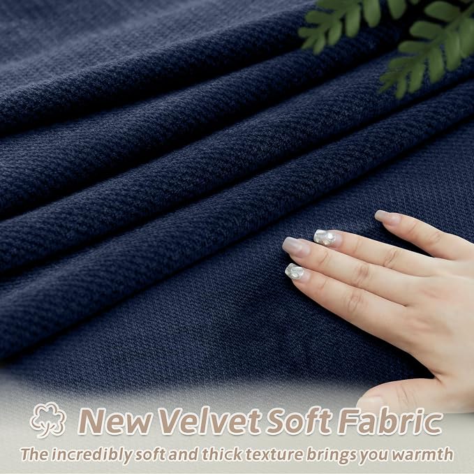Arfntevss Sectional Recliner Couch Covers Velvet Corner Sectional Sofa Cover - Image 4