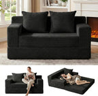 Erament Loveseat Boneless Convertible Sofa Bed, Folding Floor Futon Sleeper by Unknown