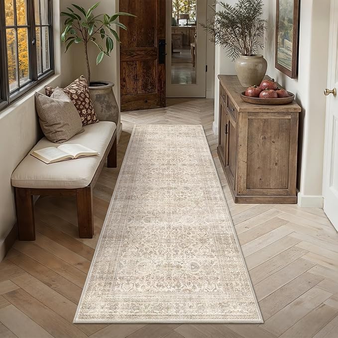 Schweek 2.6x8 Washable Runner Rug Non Slip Runner by Schweek
