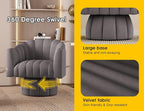 Dewhut Swivel Accent Chair, 360° Swivel Barrel Chair - Image 7