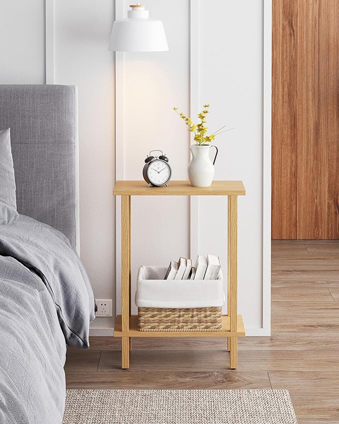 TUTOTAK Small Side Table, Narrow End Table, Skinny Sofa Table, Slim Nightstand - Image 4
