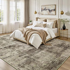 9x12 Area Rug for Living Room, Abstract Washable Non-Slip Large Rugs, Dining - Image 2