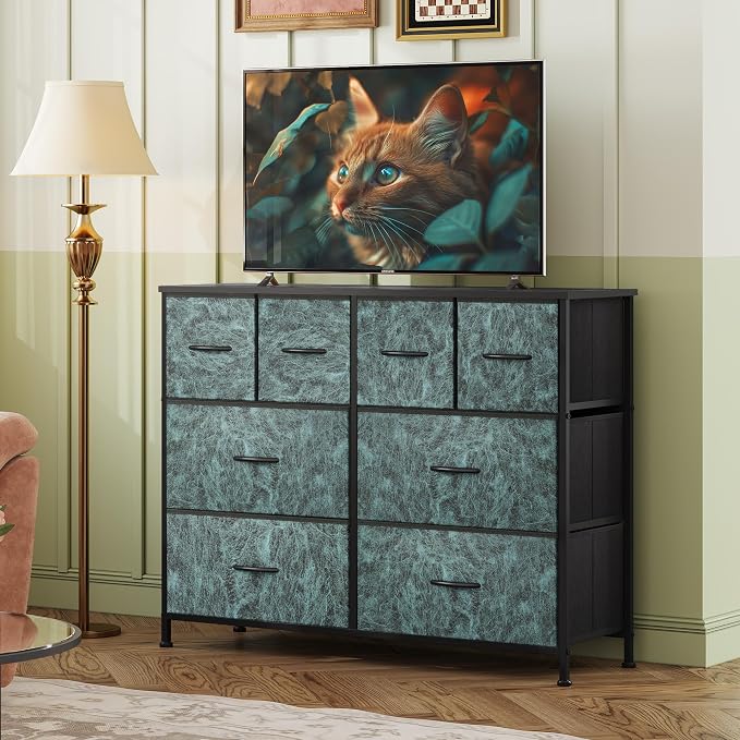 WLIVE Dresser for Bedroom with 8 Drawers, Wide Fabric Dresser for Storage and - Image 2