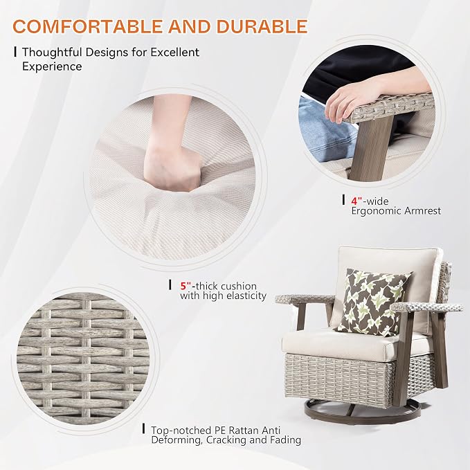 Joyside Patio Chair with Side Table - Image 4