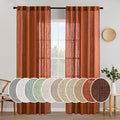 MIULEE Rust Fall Curtains 52x84 Inch 2 Panels by MIULEE