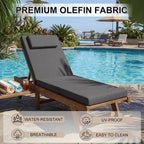Outdoor Chaise Lounge Cushions, 71x21 Inch Olefin Water & Fade Resistant Pool - Image 6
