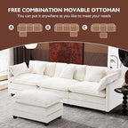 Ihanherry 111.4" L Shaped Modern Sofa Modular Sectional Cloud Couch - Image 5