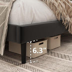 HAOARA King Size Bed Frame, King Size Platform Bed Frame and Velvet Upholstered - Image 6