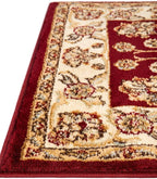 Rugs.com - Aditi Rug – 8 Ft Square Red Easy-Clean Rug – Traditional Medallion - Image 9
