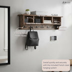 Alaterre Furniture Pomona Entryway Coat Rack – Rustic Farmhouse 48-Inch - Image 5