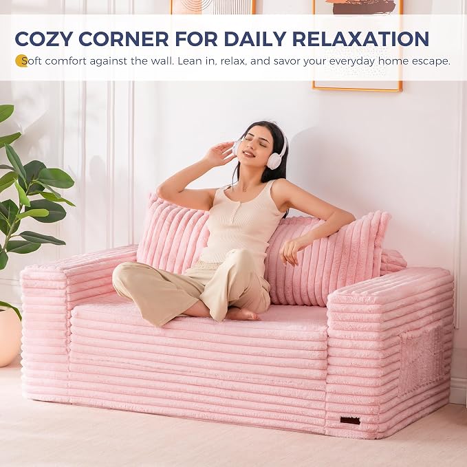 MAXYOYO Convertible Sofa Bed, 2 in 1 Folding Couch Bed - Image 9